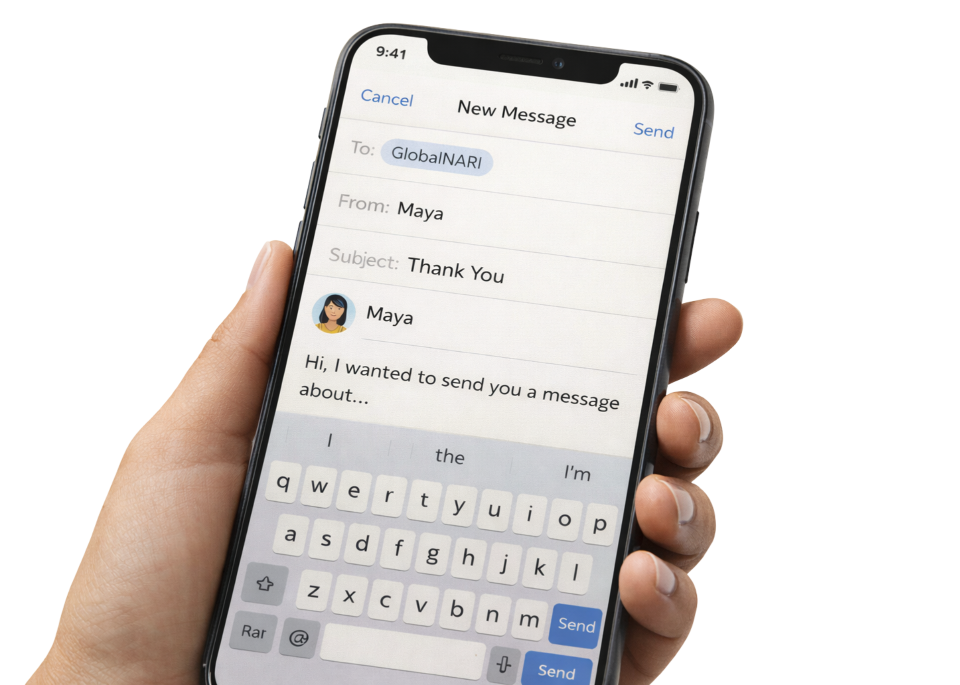 An illustration for the contact page